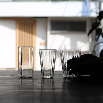 谷口 嘉 / 七角グラス 細