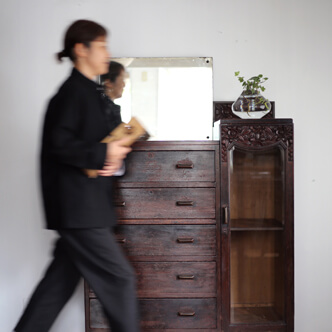 shanghai art deco chest with mirror 