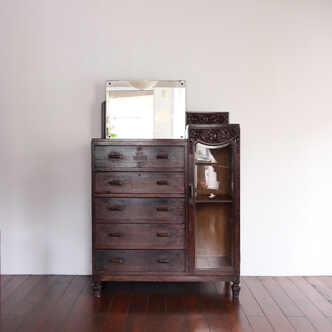 shanghai art deco chest with mirror 