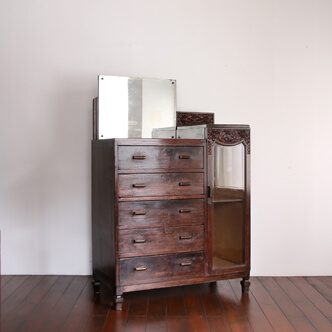 shanghai art deco chest with mirror 