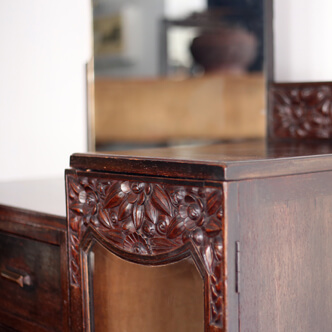 shanghai art deco chest with mirror 