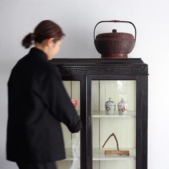 shanghai art deco glass cabinet - 上海アールデコ ガラスキャビネット 0804